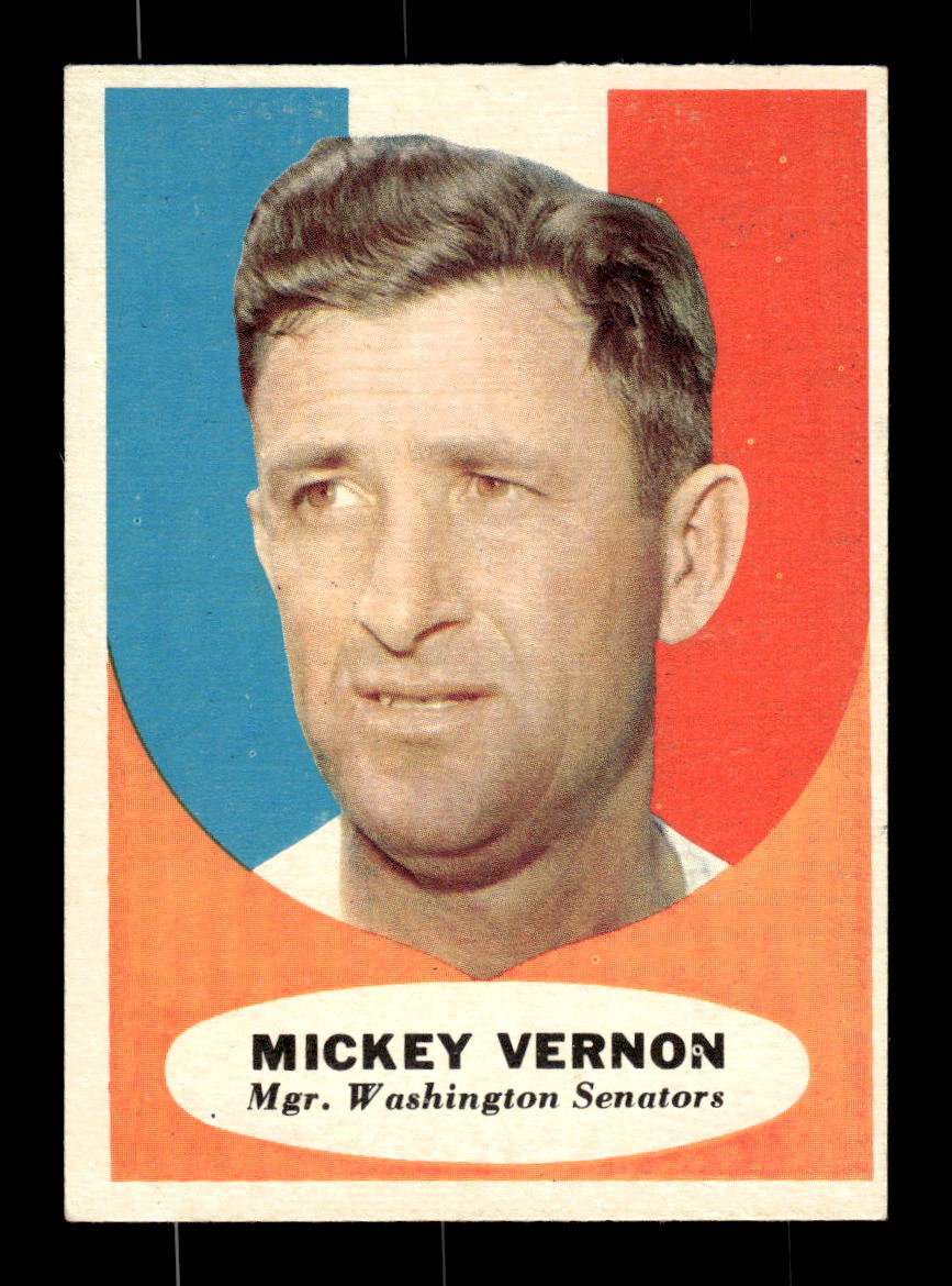 1961 Topps #134 Mickey Vernon Washington Senators EXMT KC10008420