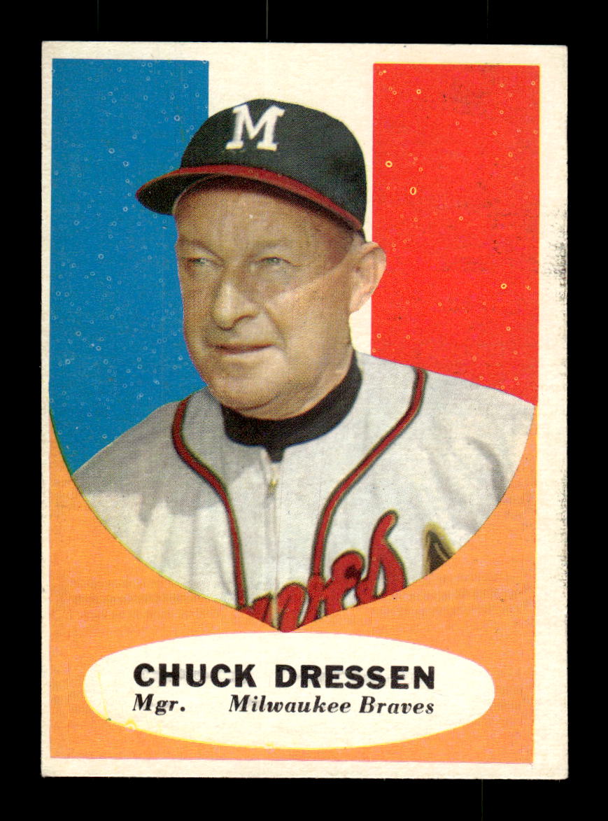 1961 Topps #137 Chuck Dressen Milwaukee Braves EXMT KC10008423