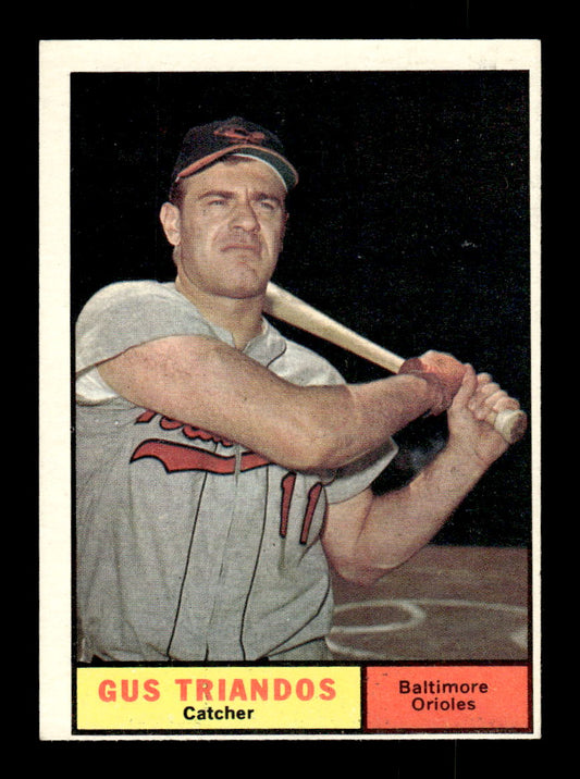 1961 Topps #140 Gus Triandos Baltimore Orioles EXMT KC10008426