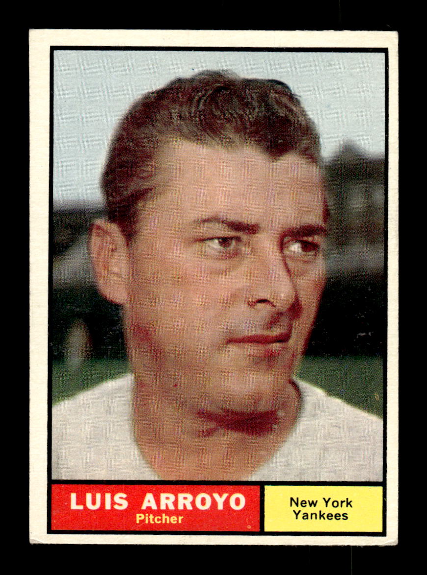 1961 Topps #142 Luis Arroyo New York Yankees EXMT KC10008427