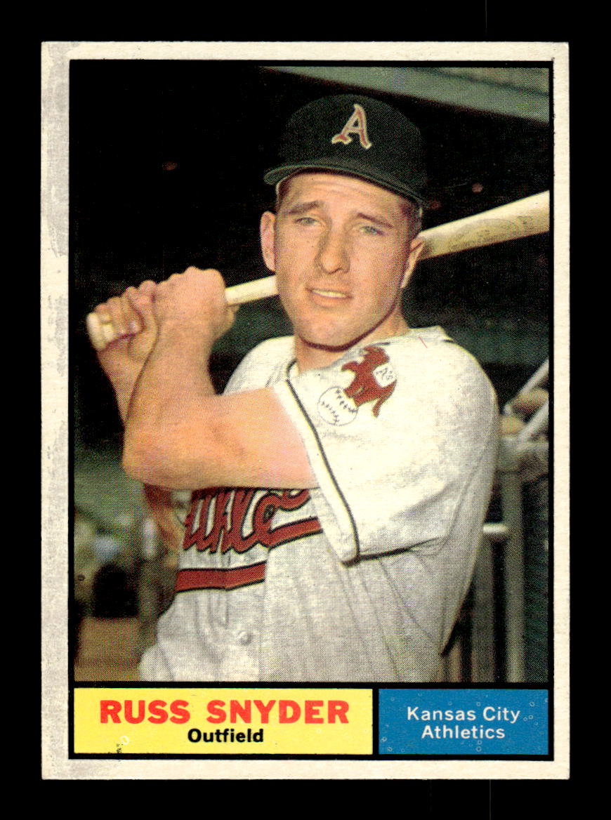1961 Topps #143 Russ Snyder Kansas City Athletics EXMT KC10008428