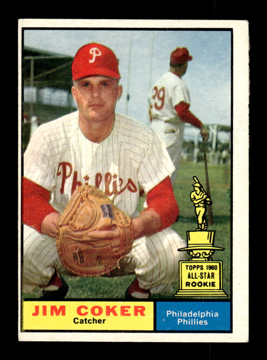 1961 Topps #144 Jim Coker Philadelphia Phillies EXMT KC10008429