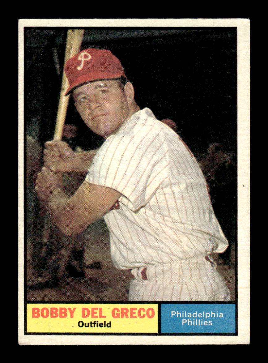 1961 Topps #154 Bobby Del Greco Philadelphia Phillies EXMT KC10008438