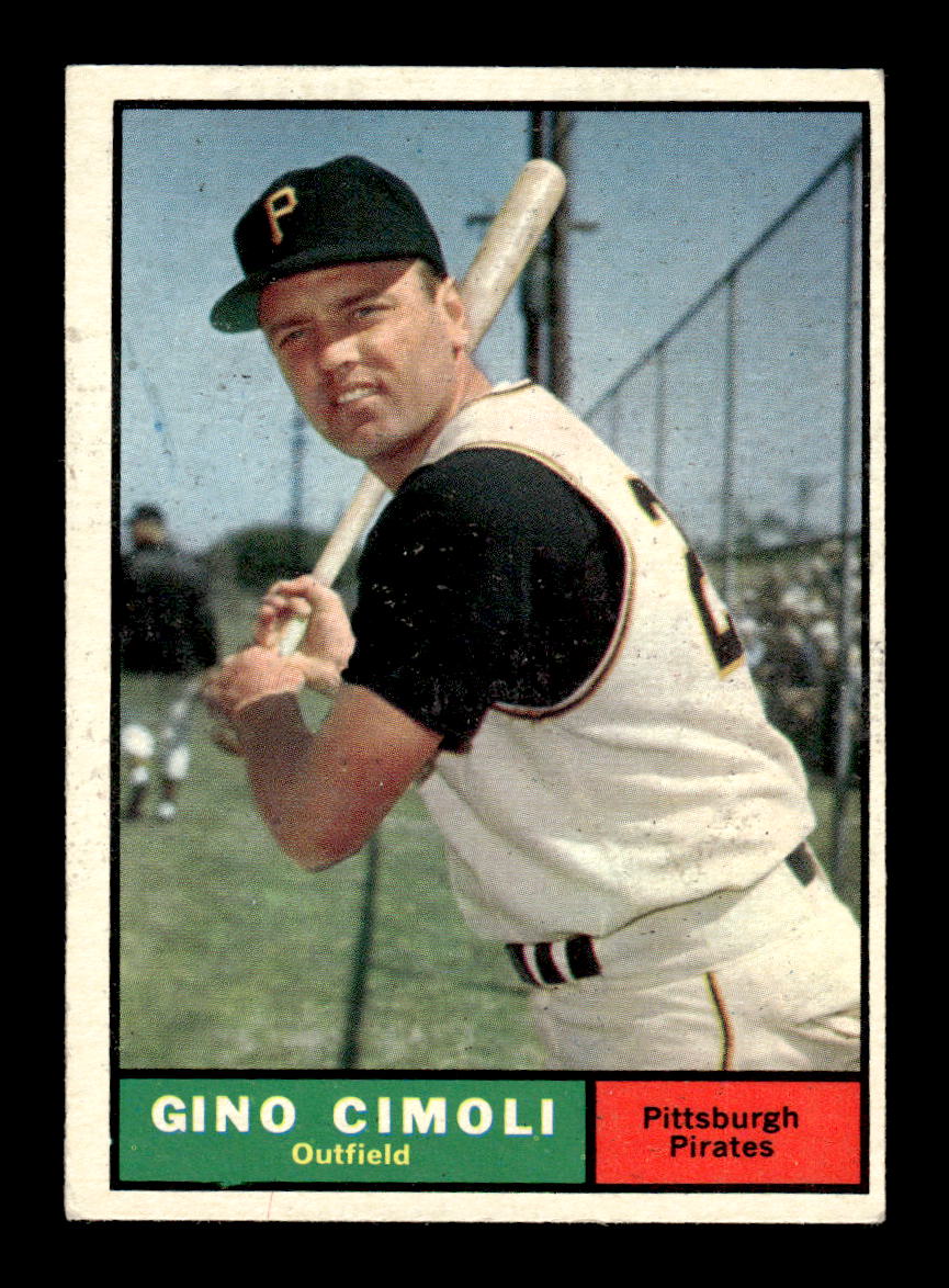 1961 Topps #165 Gino Cimoli Pittsburgh Pirates EXMT KC10008448