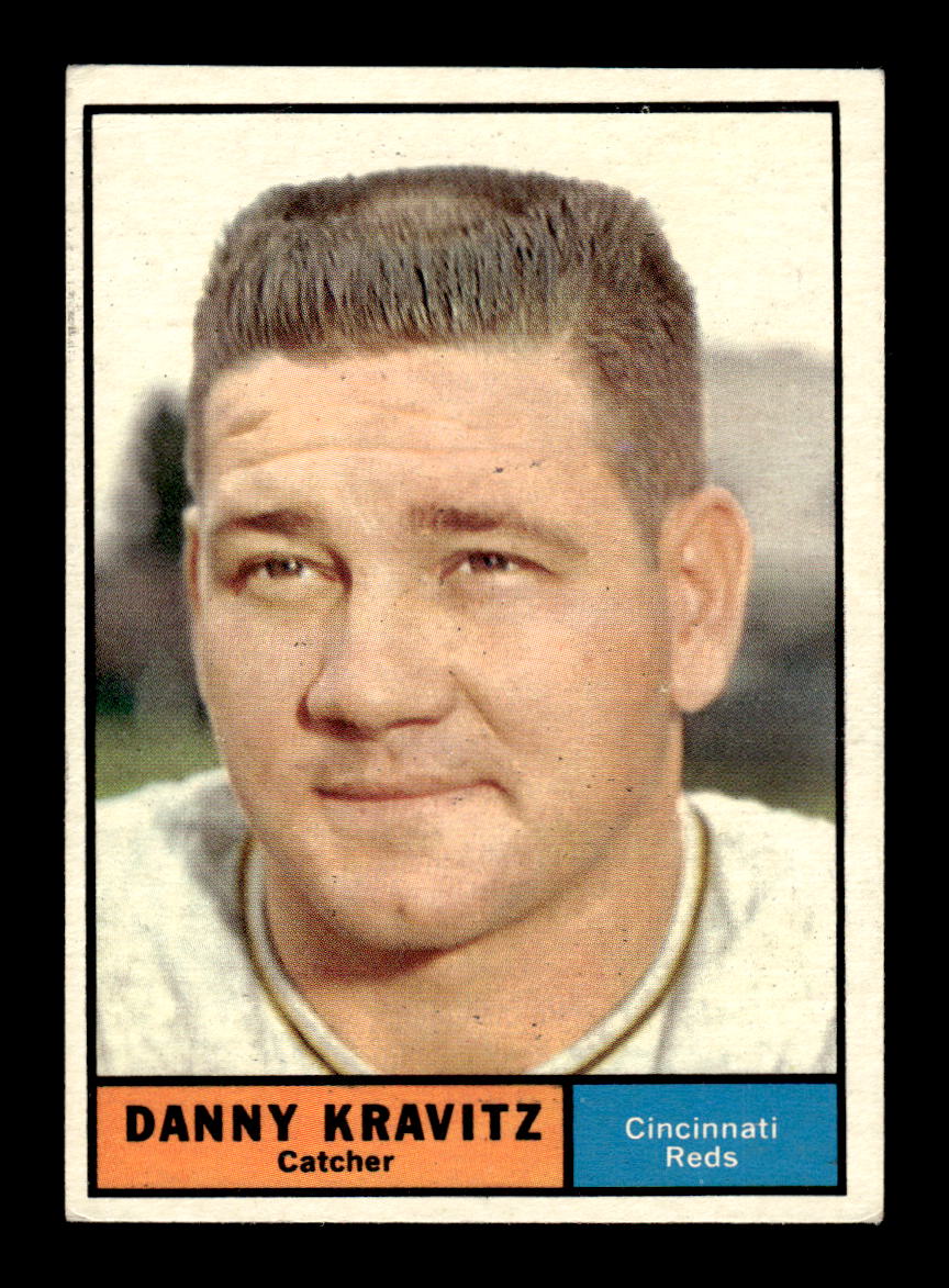 1961 Topps #166 Danny Kravitz Cincinnati Reds EXMT KC10008449