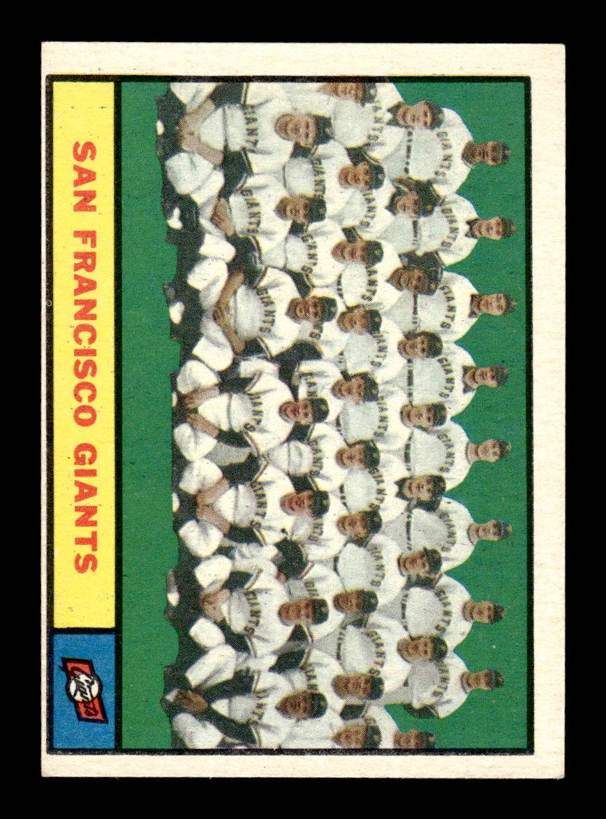 1961 Topps #167 San Francisco Giants San Francisco Giants EXMT KC10008450