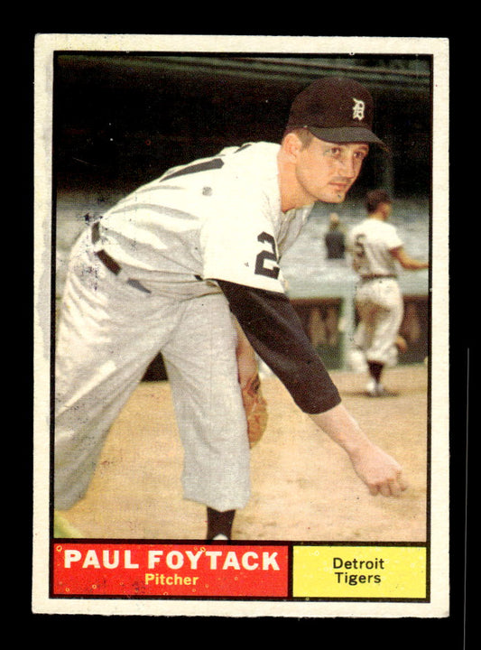 1961 Topps #171 Paul Foytack Detroit Tigers EXMT KC10008454