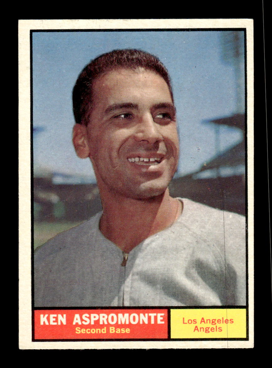 1961 Topps #176 Ken Aspromonte Los Angeles Angels EXMT KC10008457