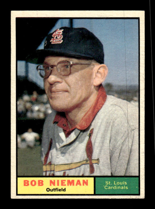 1961 Topps #178 Bob Nieman St. Louis Cardinals EXMT KC10008459