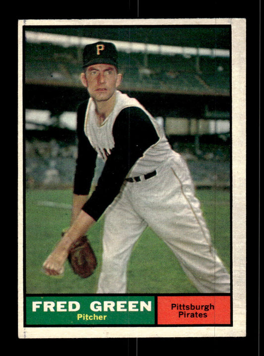 1961 Topps #181 Fred Green Pittsburgh Pirates EXMT KC10008461