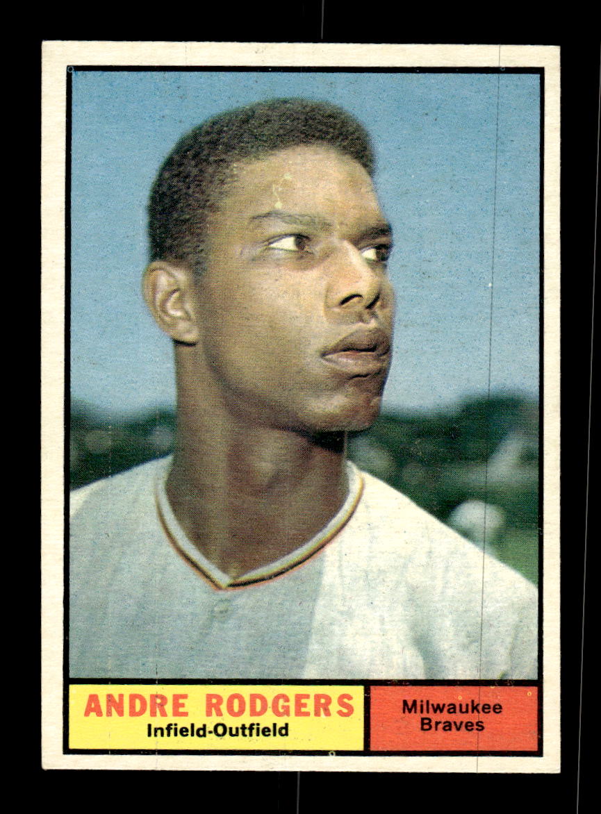 1961 Topps #183 Andre Rodgers Milwaukee Braves EXMT KC10008463