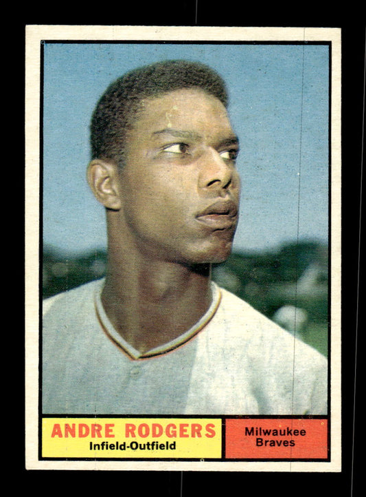 1961 Topps #183 Andre Rodgers Milwaukee Braves EXMT KC10008463