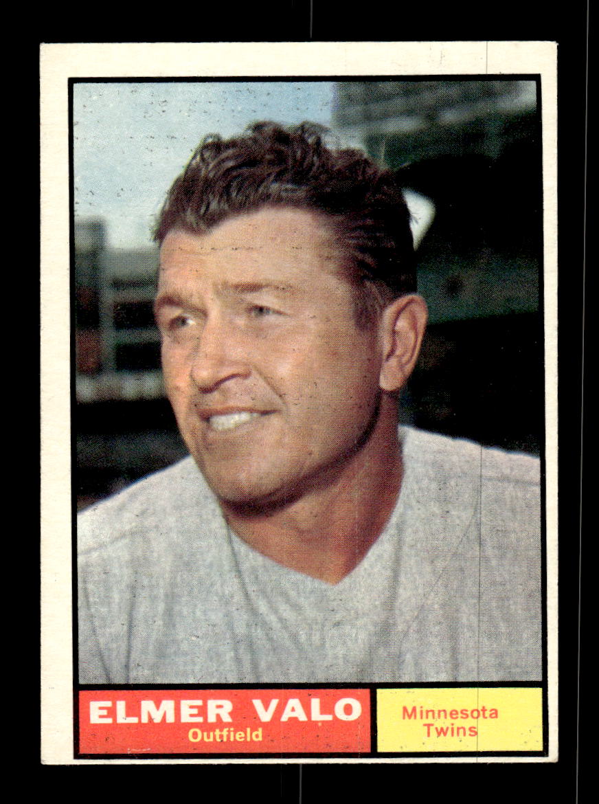1961 Topps #186 Elmer Valo Minnesota Twins EXMT KC10008466