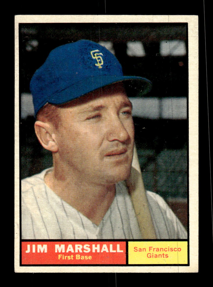 1961 Topps #188 Jim Marshall San Francisco Giants EXMT KC10008468