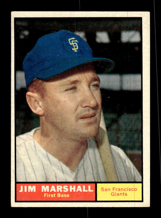 1961 Topps #188 Jim Marshall San Francisco Giants EXMT KC10008468