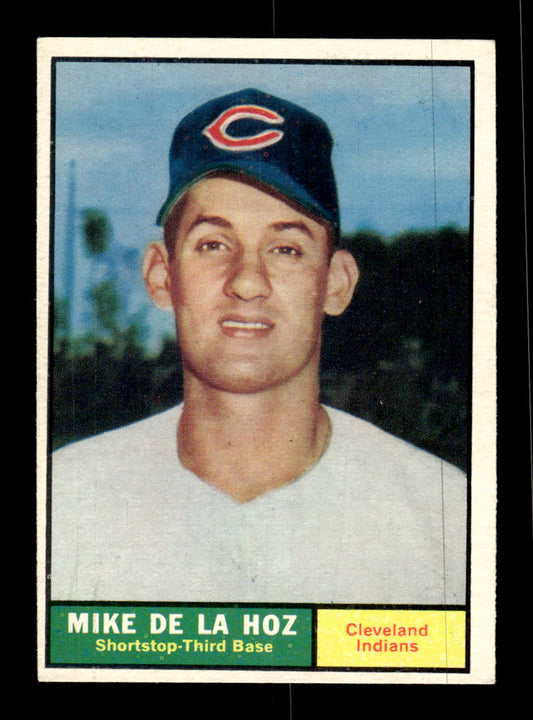 1961 Topps #191 Mike de la Hoz Cleveland Indians EXMT KC10008470