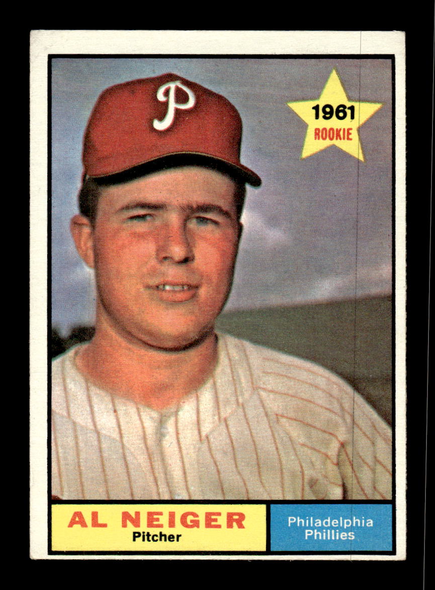 1961 Topps #202 Al Neiger Philadelphia Phillies EXMT KC10008481