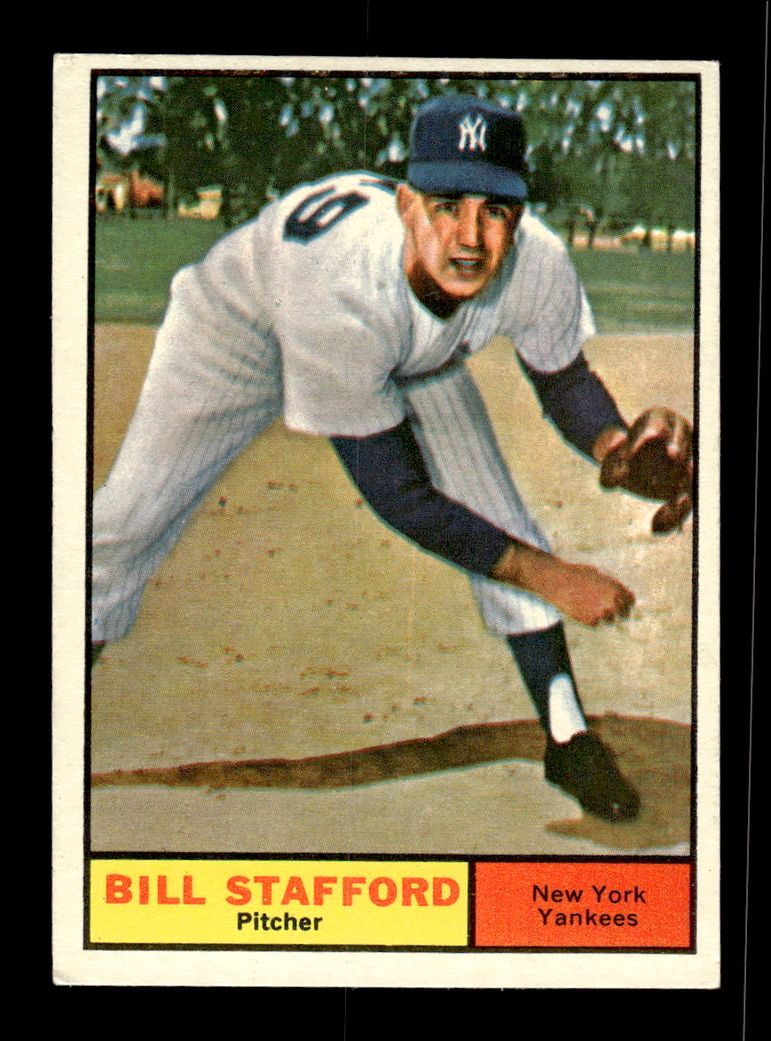 1961 Topps #213 Bill Stafford New York Yankees EXMT KC10008490
