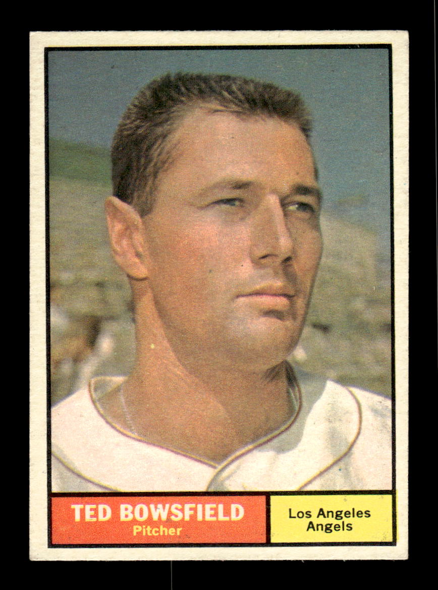 1961 Topps #216 Ted Bowsfield Los Angeles Angels EXMT KC10008493
