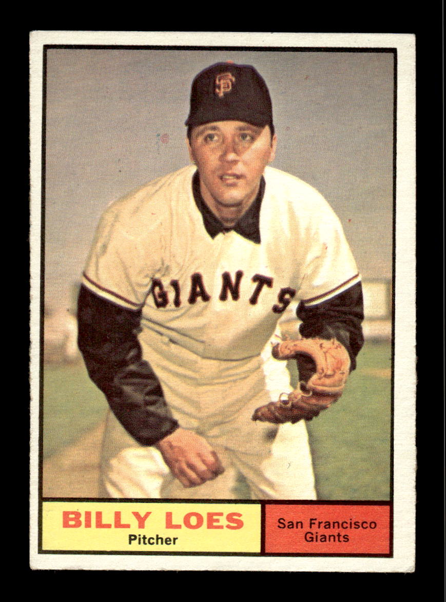 1961 Topps #237 Billy Loes San Francisco Giants EXMT KC10008510