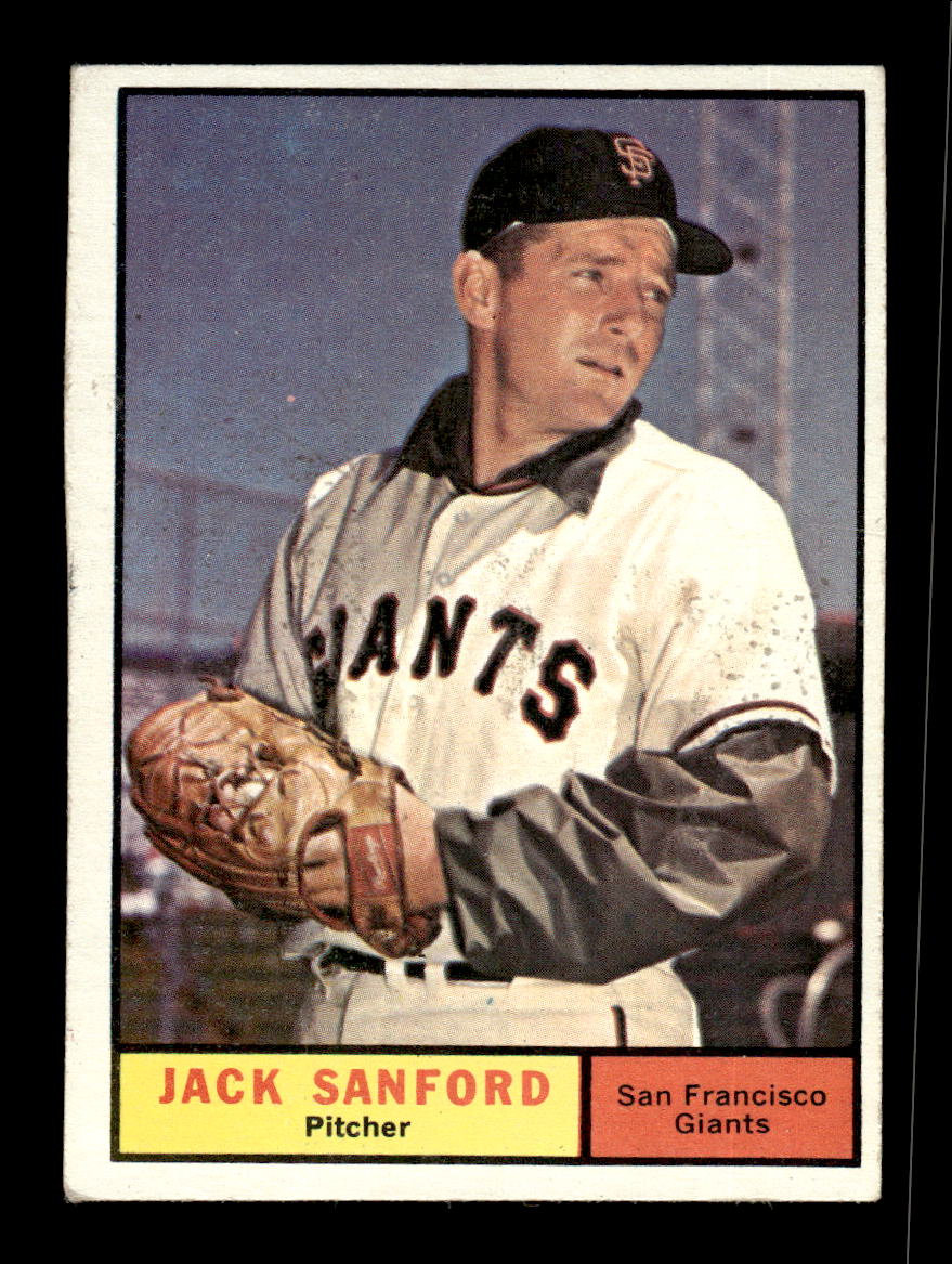 1961 Topps #258 Jack Sanford San Francisco Giants EXMT KC10008529