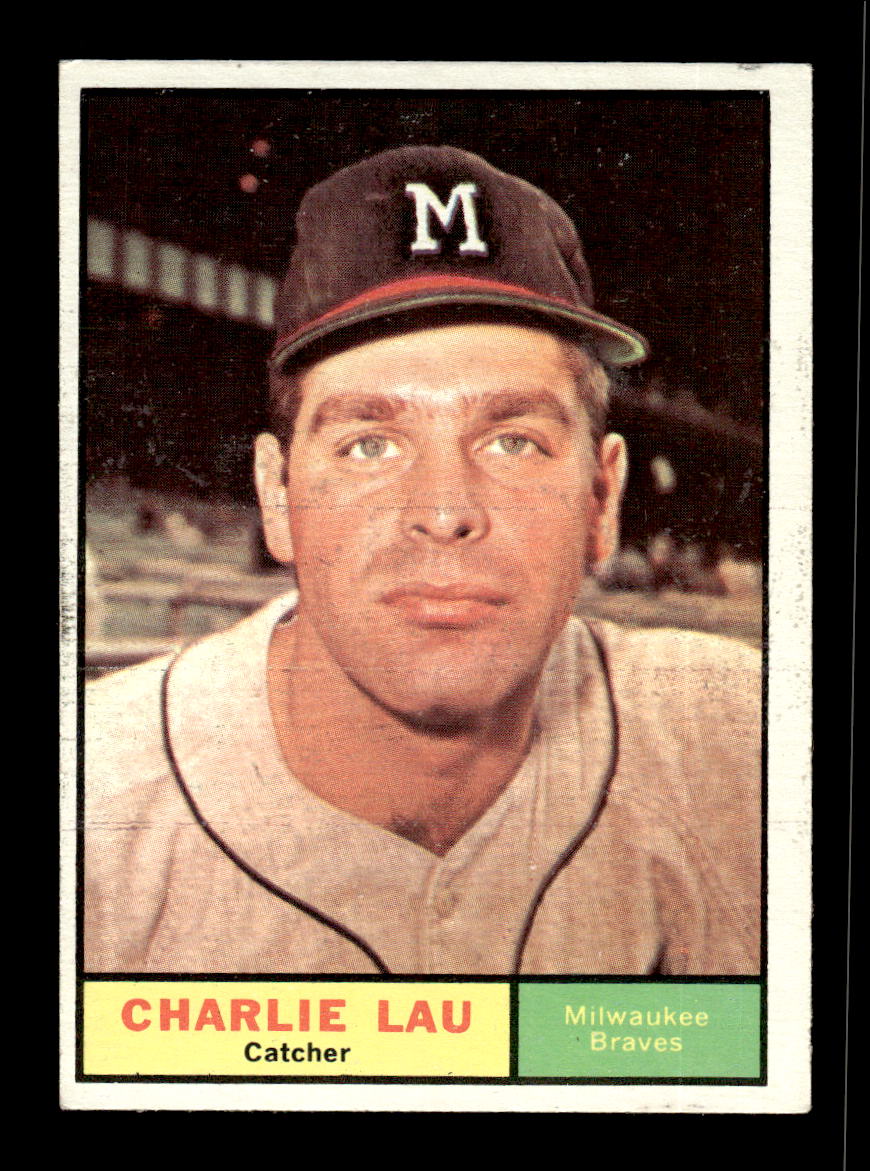 1961 Topps #261 Charlie Lau Milwaukee Braves EXMT KC10008532