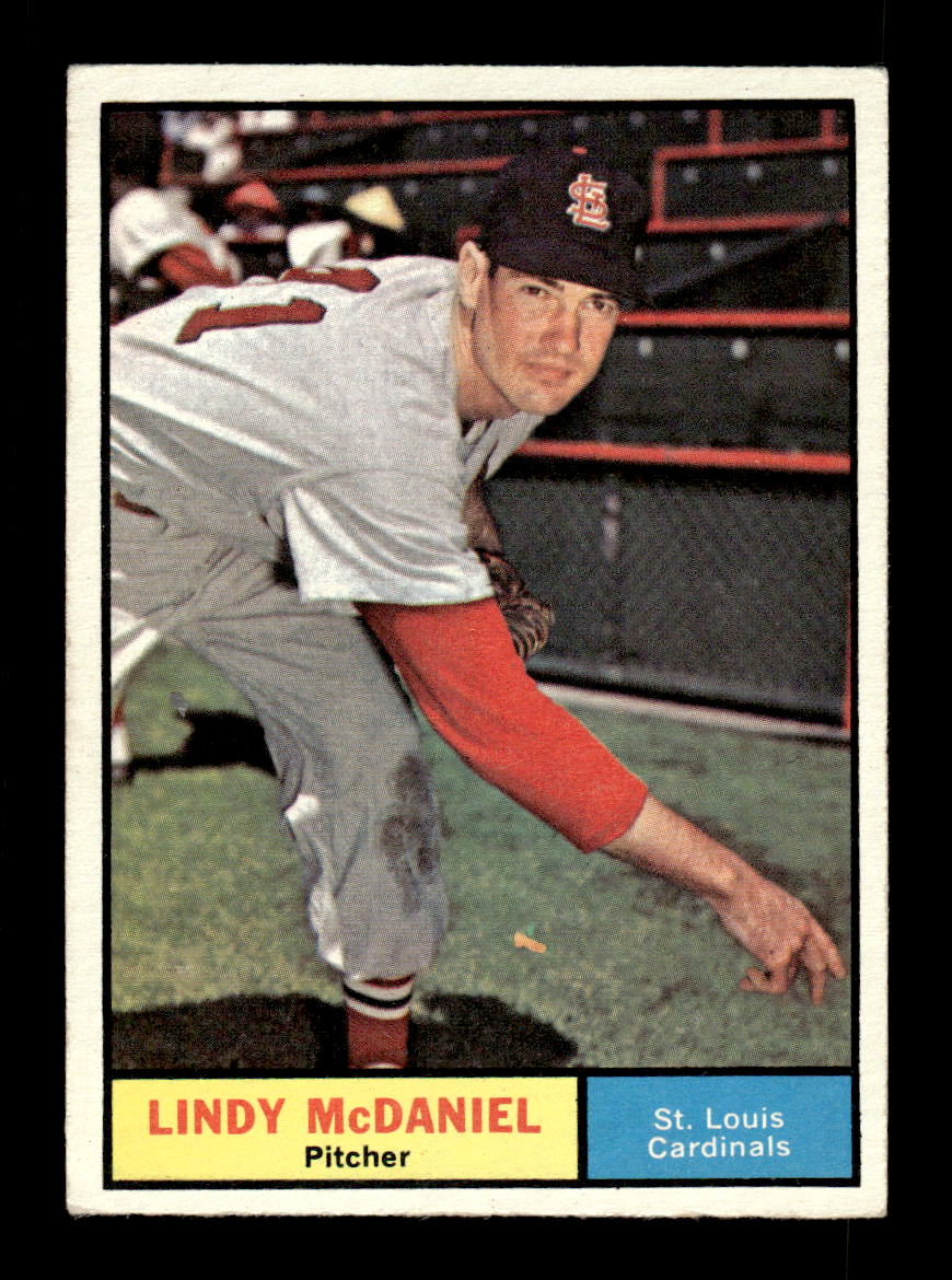 1961 Topps #266 Lindy McDaniel St. Louis Cardinals EXMT KC10008537