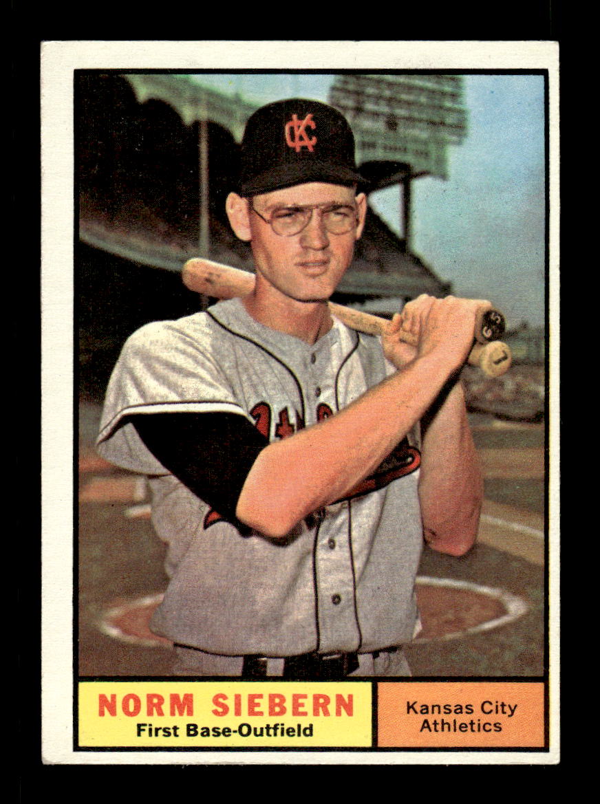 1961 Topps #267 Norm Siebern Kansas City Athletics EXMT KC10008538