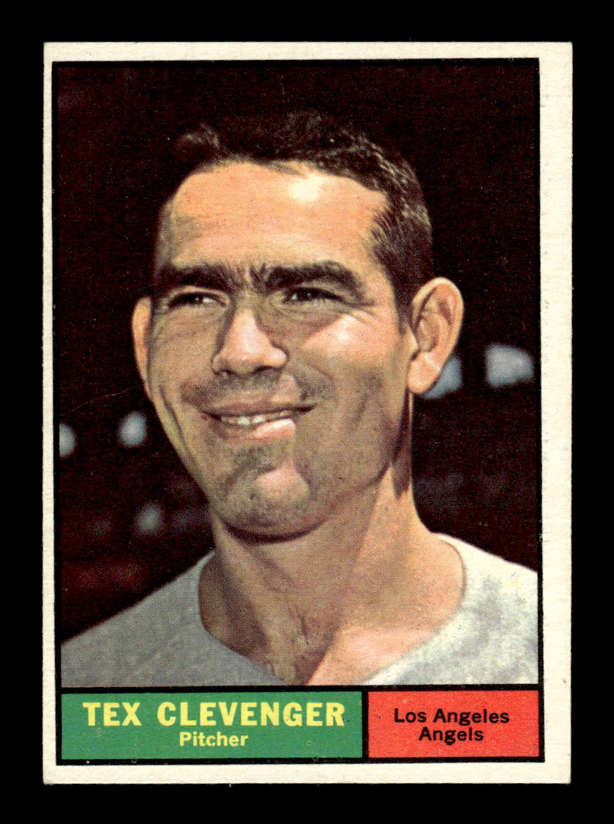 1961 Topps #291 Tex Clevenger Los Angeles Angels EXMT KC10008558