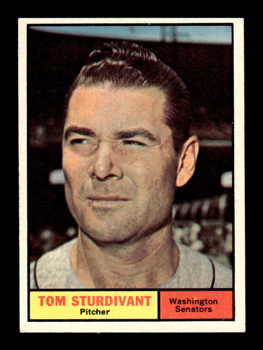 1961 Topps #293 Tom Sturdivant Washington Senators EXMT KC10008560