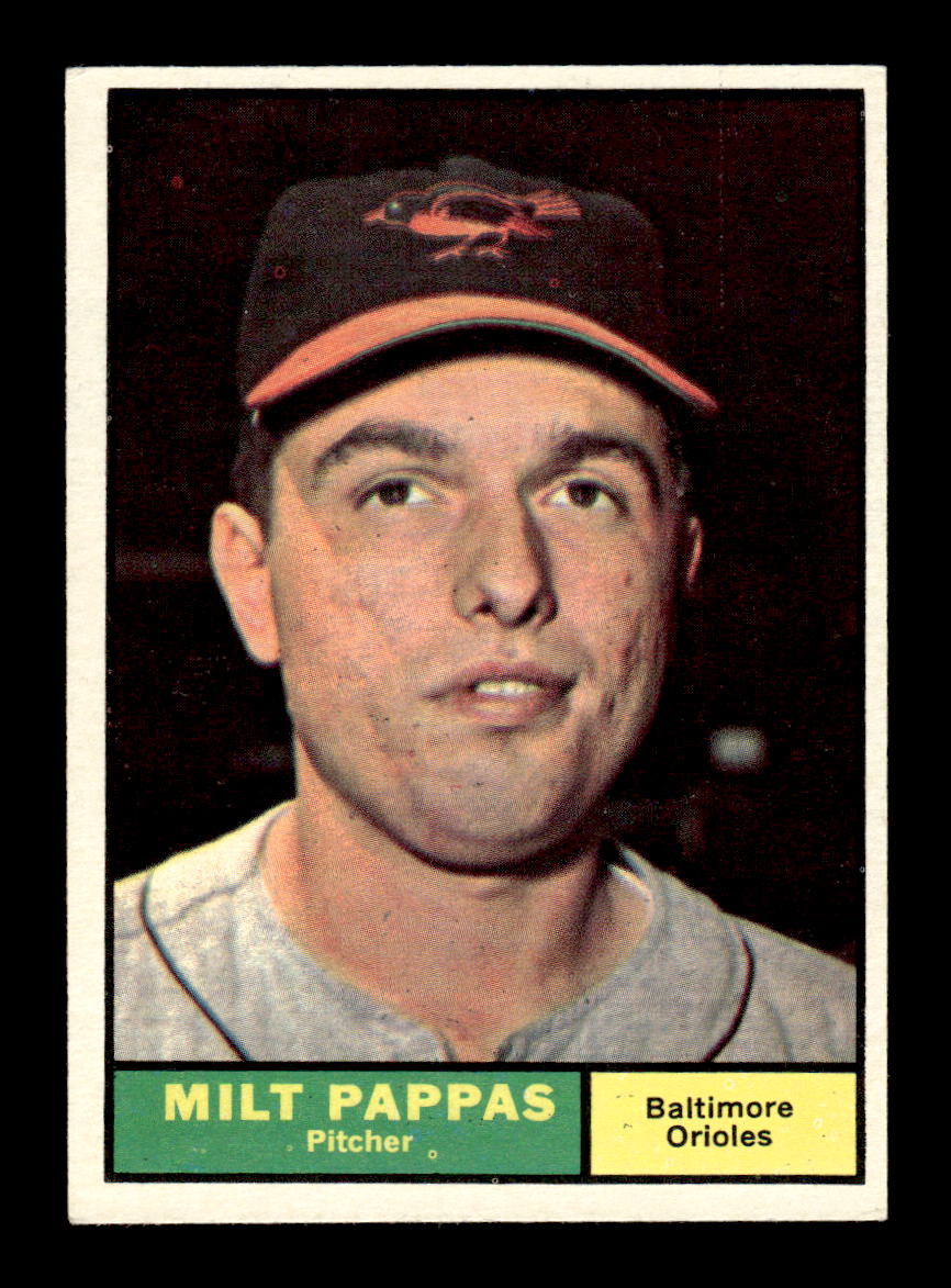1961 Topps #295 Milt Pappas Baltimore Orioles EXMT KC10008562