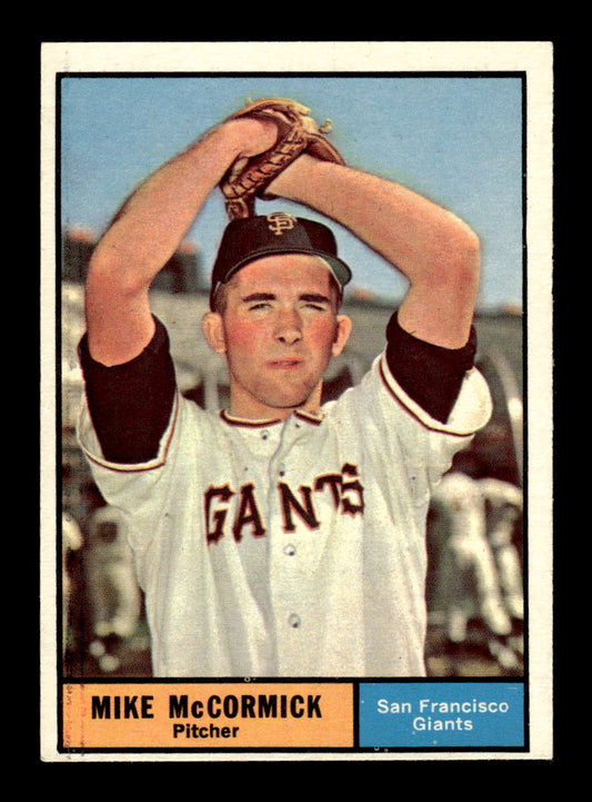 1961 Topps #305 Mike McCormick San Francisco Giants EXMT KC10008571