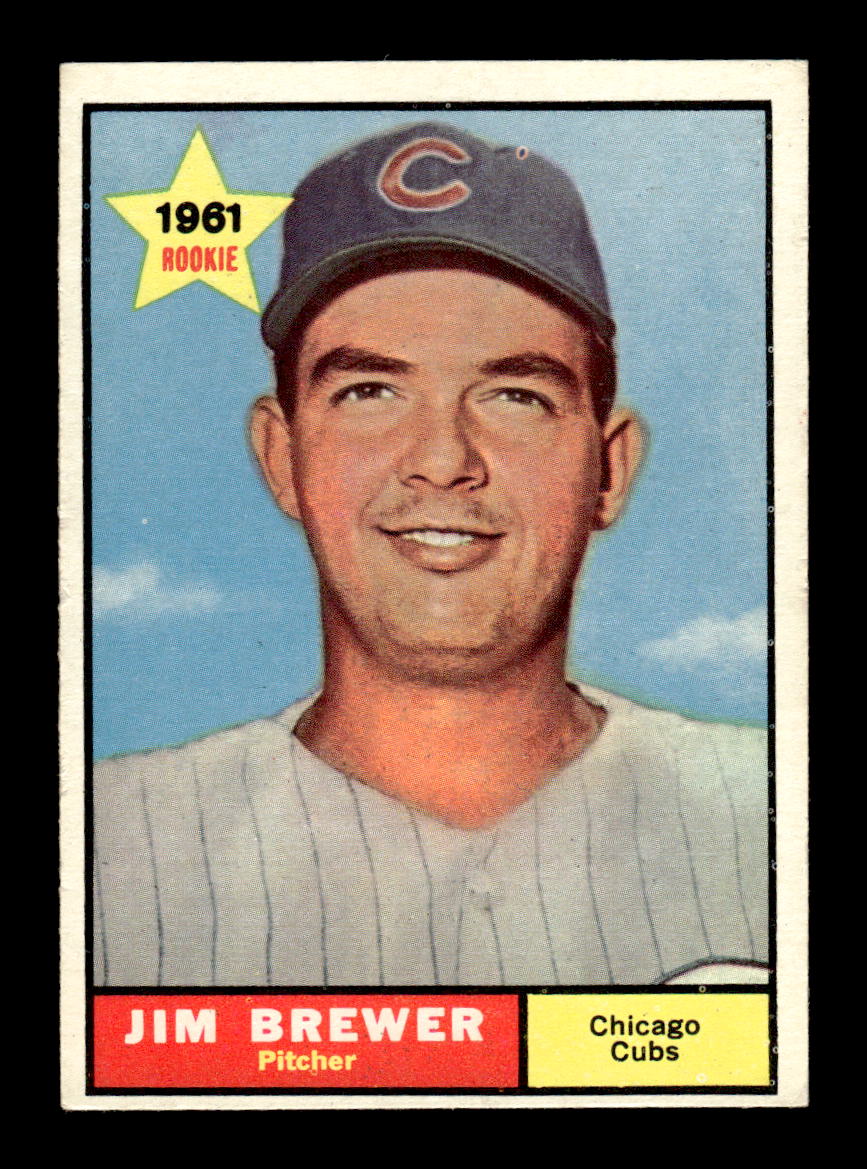 1961 Topps #317 Jim Brewer Chicago Cubs EXMT KC10008574