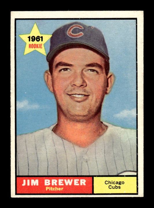 1961 Topps #317 Jim Brewer Chicago Cubs EXMT KC10008574