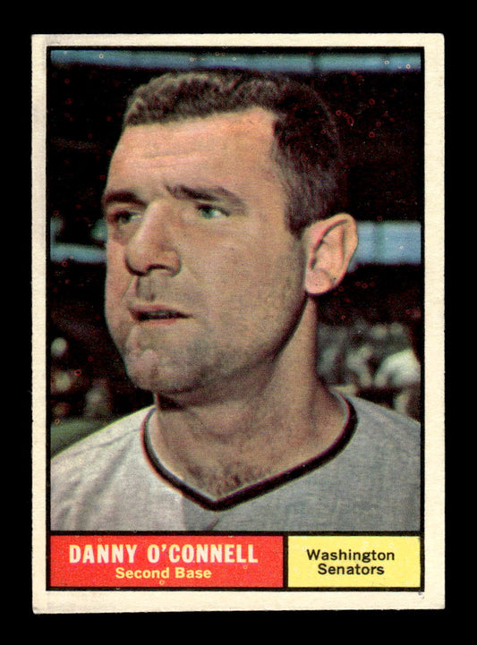 1961 Topps #318 Danny O'Connell Washington Senators EXMT KC10008575