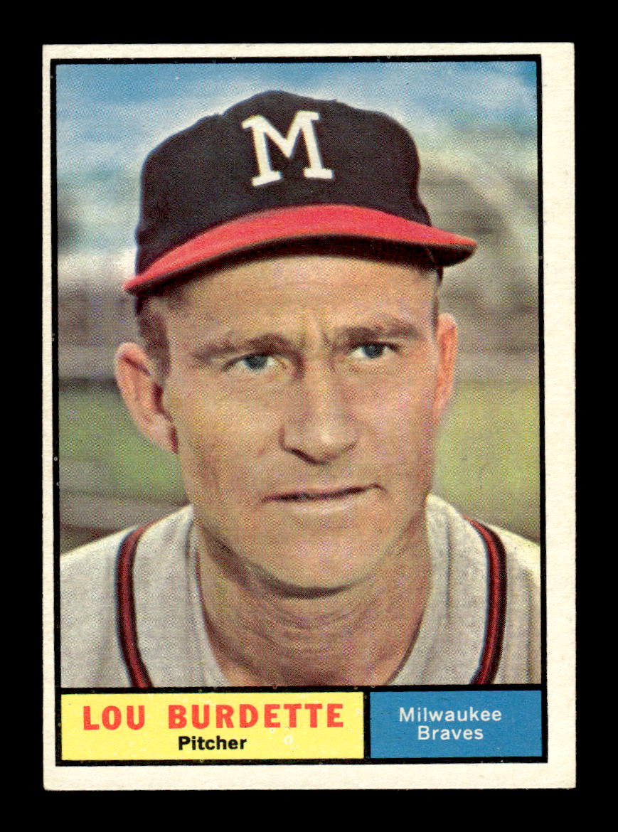 1961 Topps #320 Lou Burdette Milwaukee Braves EXMT KC10008577