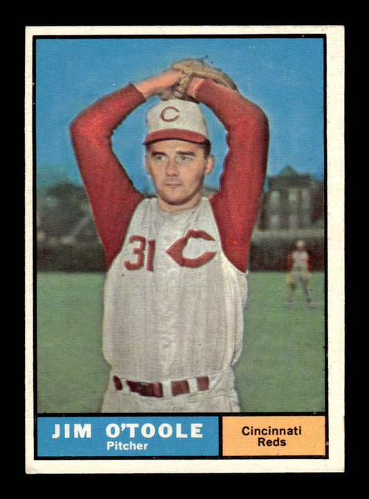 1961 Topps #328 Jim O'Toole Cincinnati Reds EXMT KC10008583