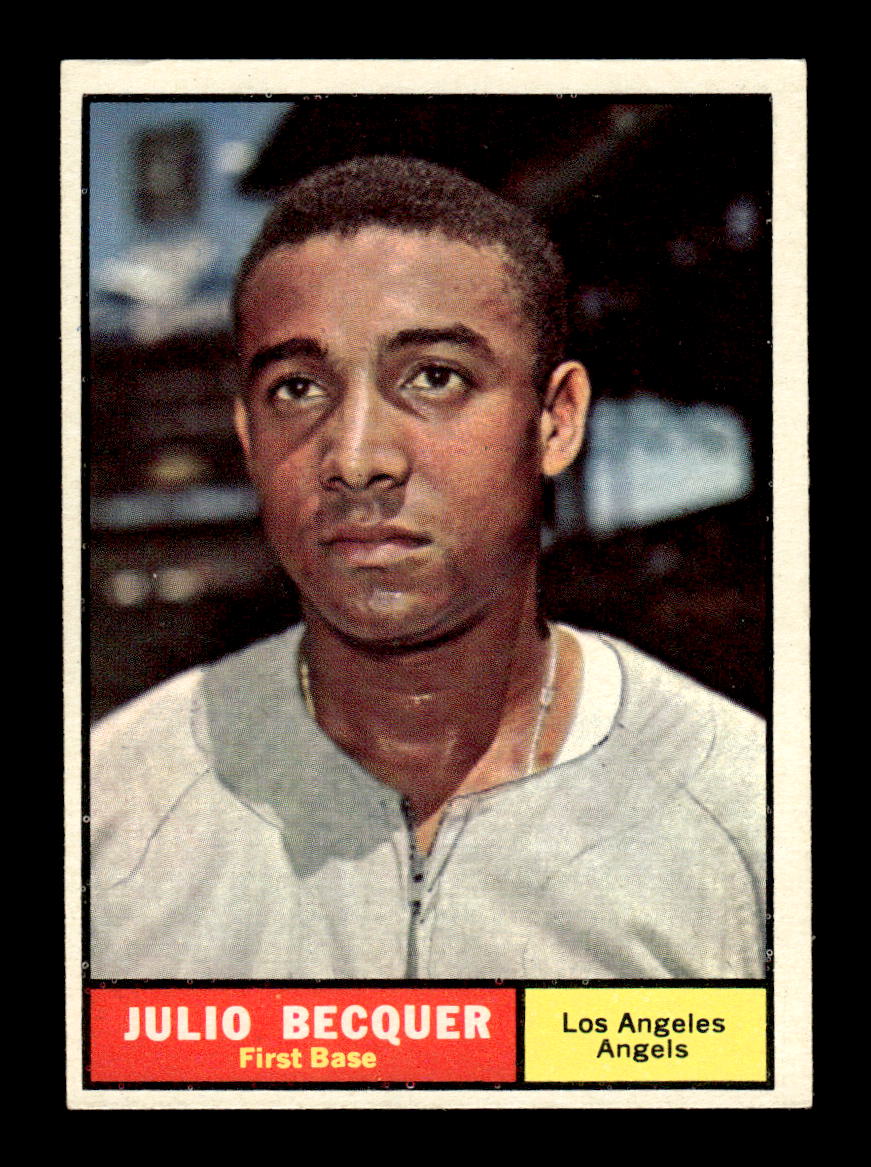 1961 Topps #329 Julio Becquer Los Angeles Angels EXMT KC10008584