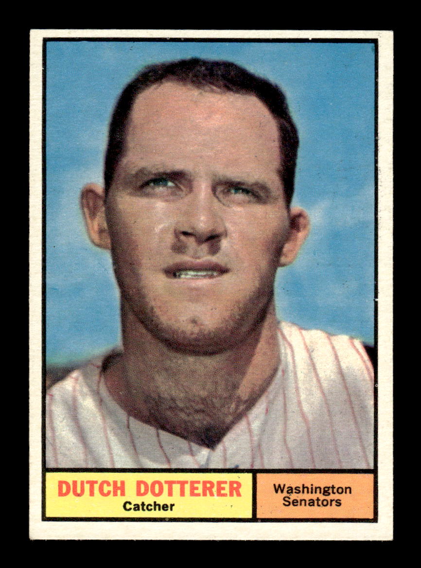 1961 Topps #332 Dutch Dotterer Washington Senators EXMT KC10008587