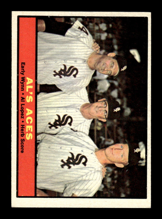 1961 Topps #337 Al's Aces Lopez Score Wynn EXMT KC10008591
