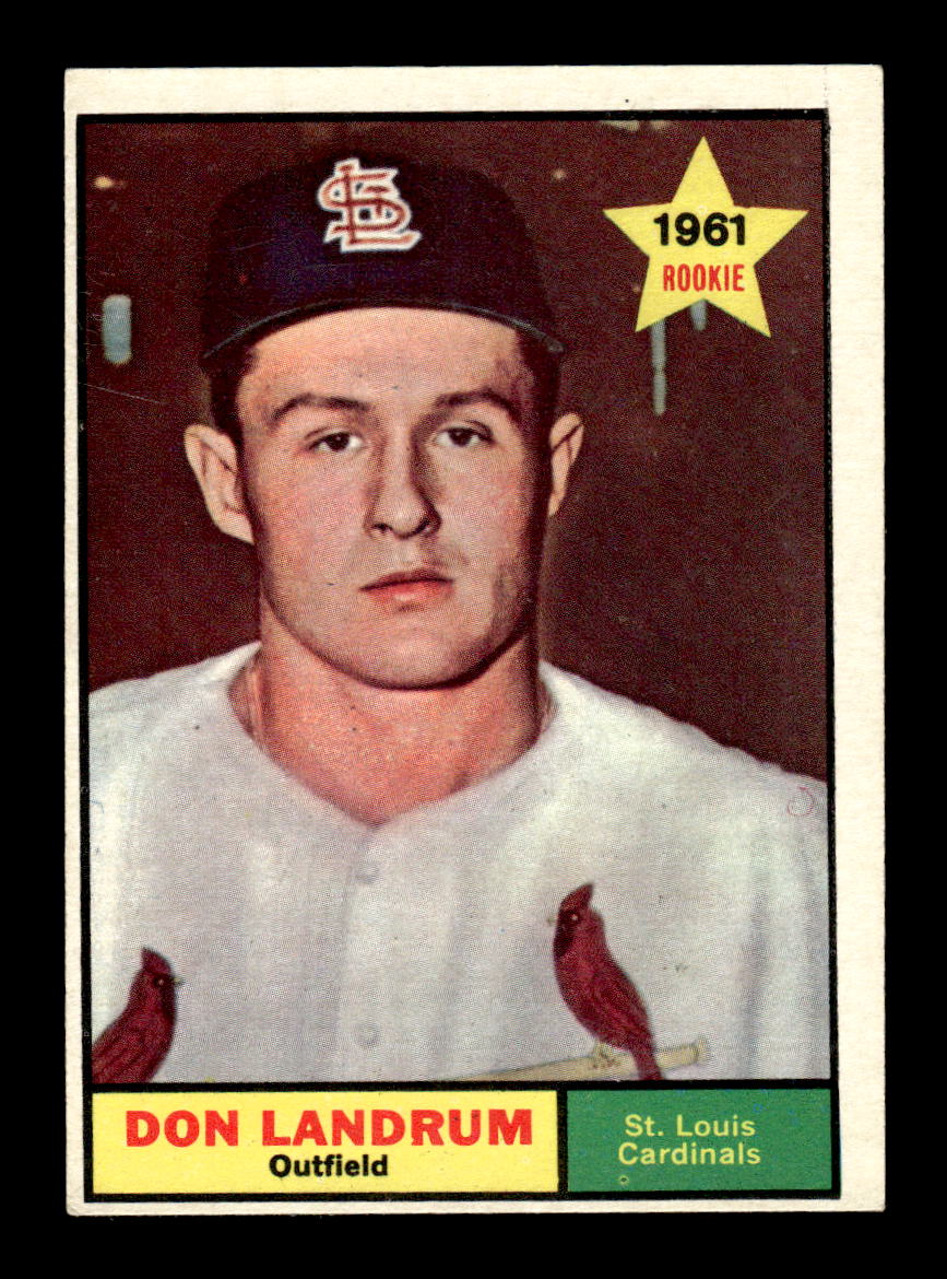 1961 Topps #338 Don Landrum St. Louis Cardinals EXMT KC10008592