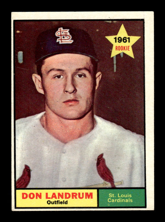 1961 Topps #338 Don Landrum St. Louis Cardinals EXMT KC10008592