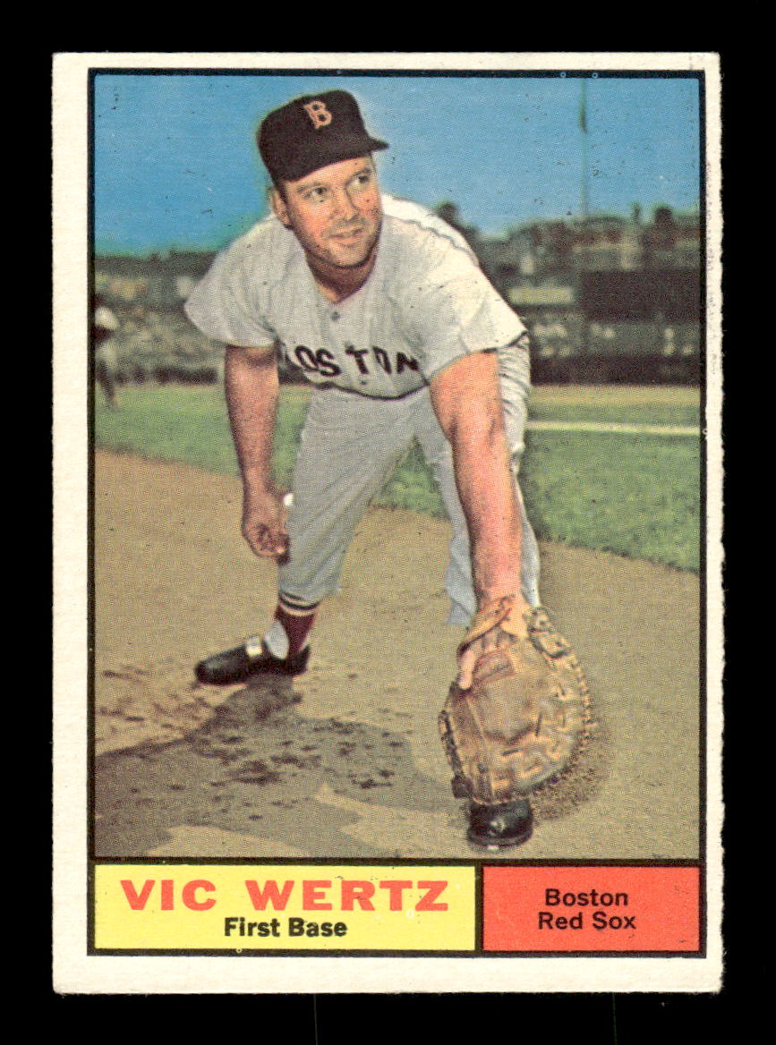 1961 Topps #340 Vic Wertz Boston Red Sox EXMT KC10008594