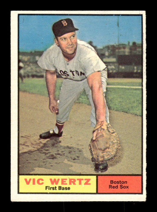 1961 Topps #340 Vic Wertz Boston Red Sox EXMT KC10008594