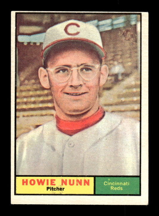 1961 Topps #346 Howie Nunn Cincinnati Reds EXMT KC10008598