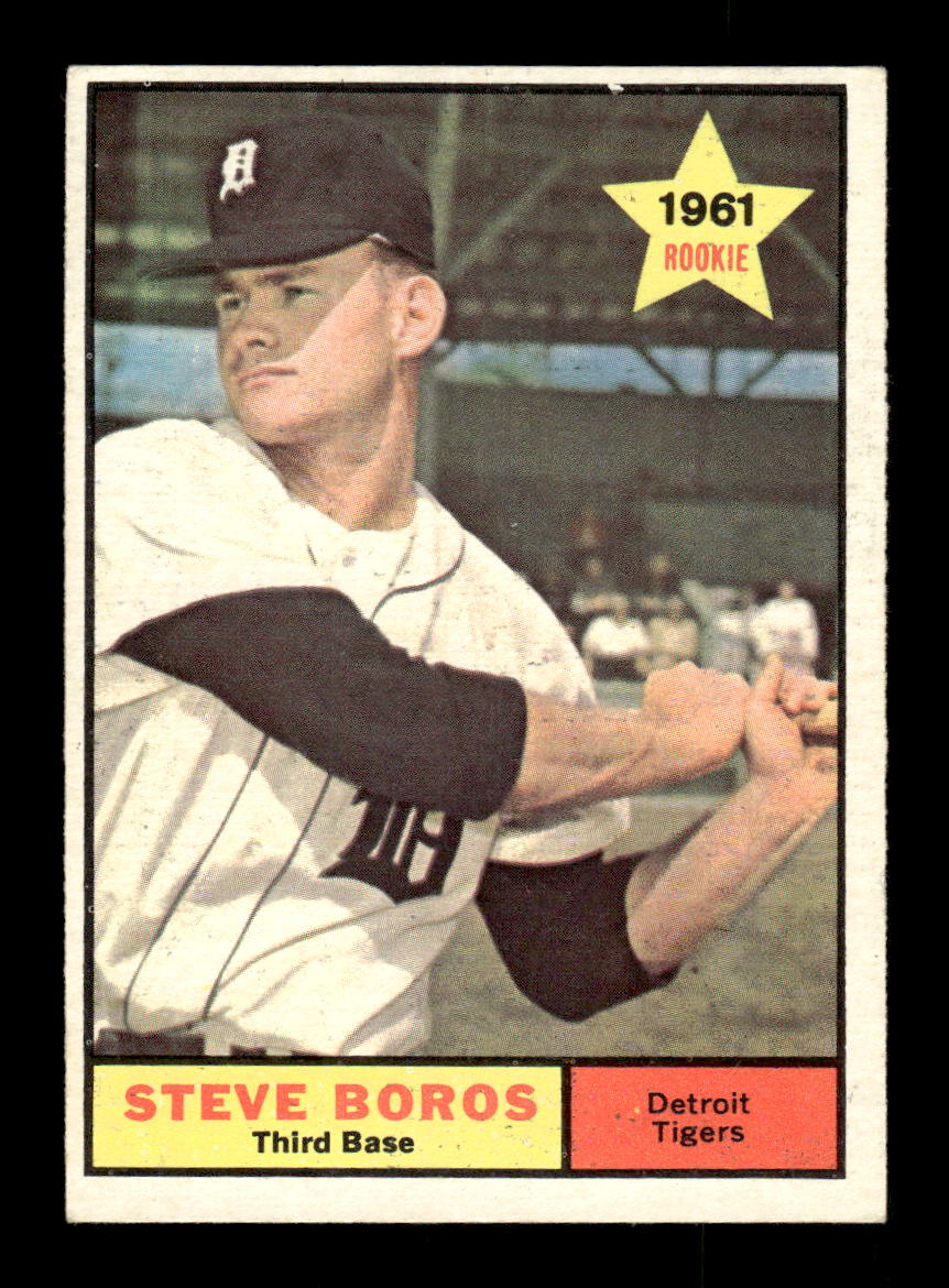 1961 Topps #348 Steve Boros Detroit Tigers EXMT KC10008599