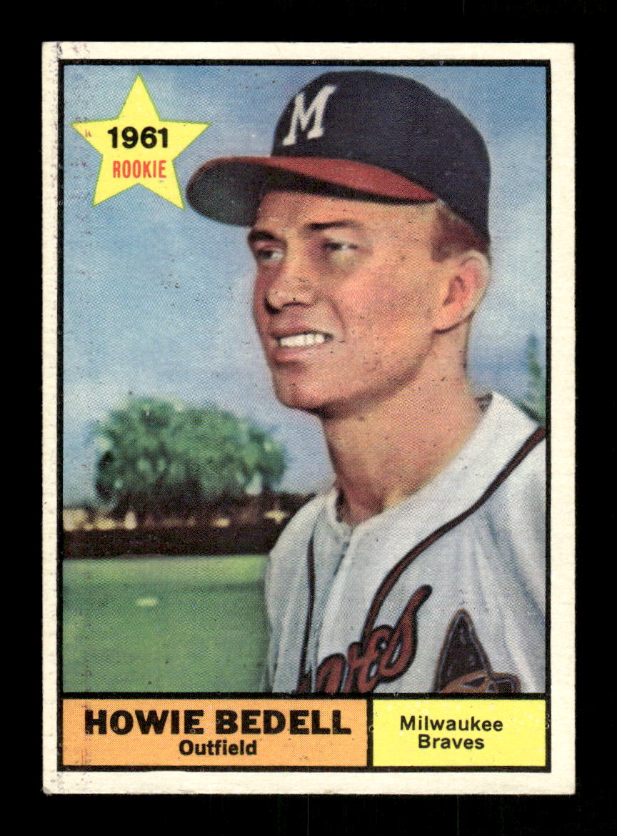 1961 Topps #353 Howie Bedell Milwaukee Braves EXMT KC10008603