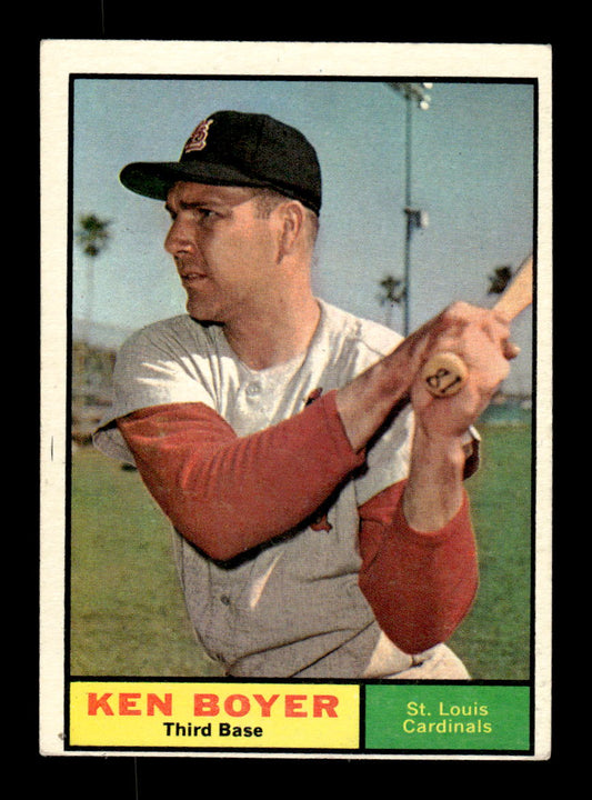 1961 Topps #375 Ken Boyer St. Louis Cardinals EXMT KC10008620