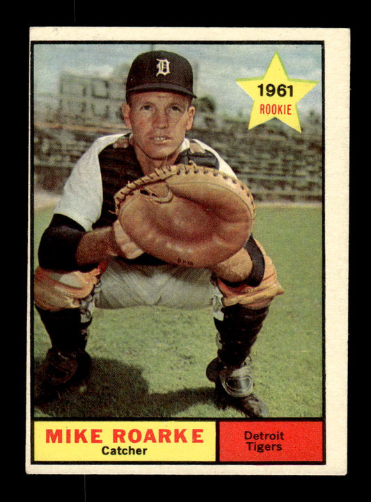 1961 Topps #376 Mike Roarke Detroit Tigers EXMT KC10008621