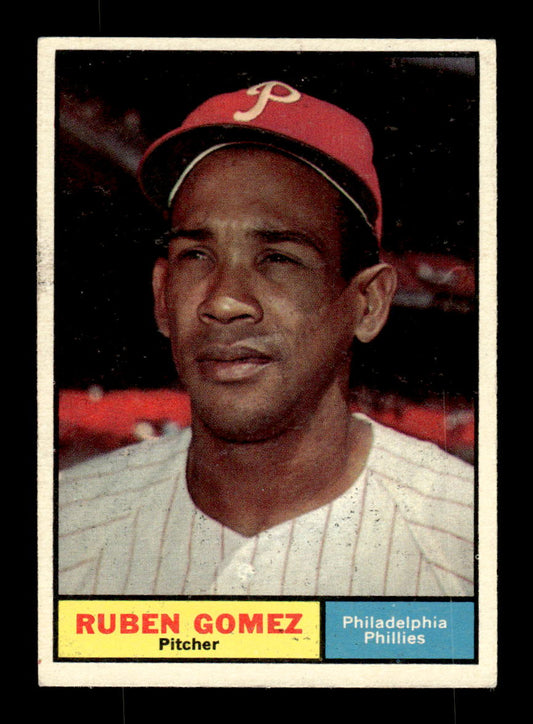 1961 Topps #377 Ruben Gomez Philadelphia Phillies EXMT KC10008622